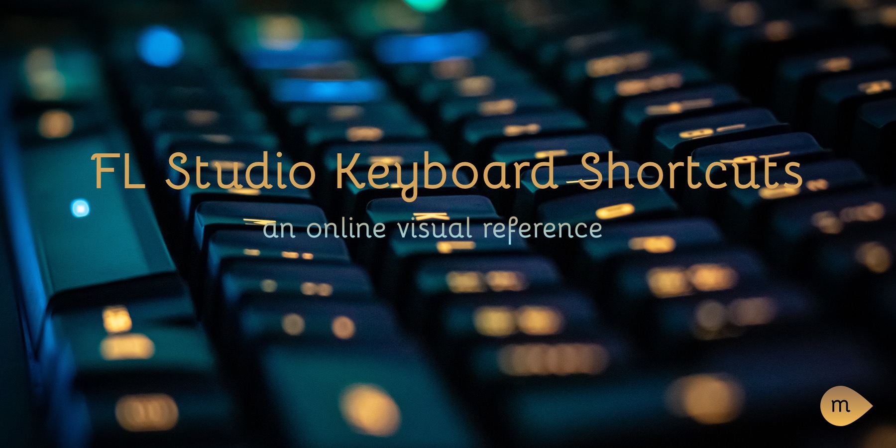 fl studio 20 keyboard shortcuts