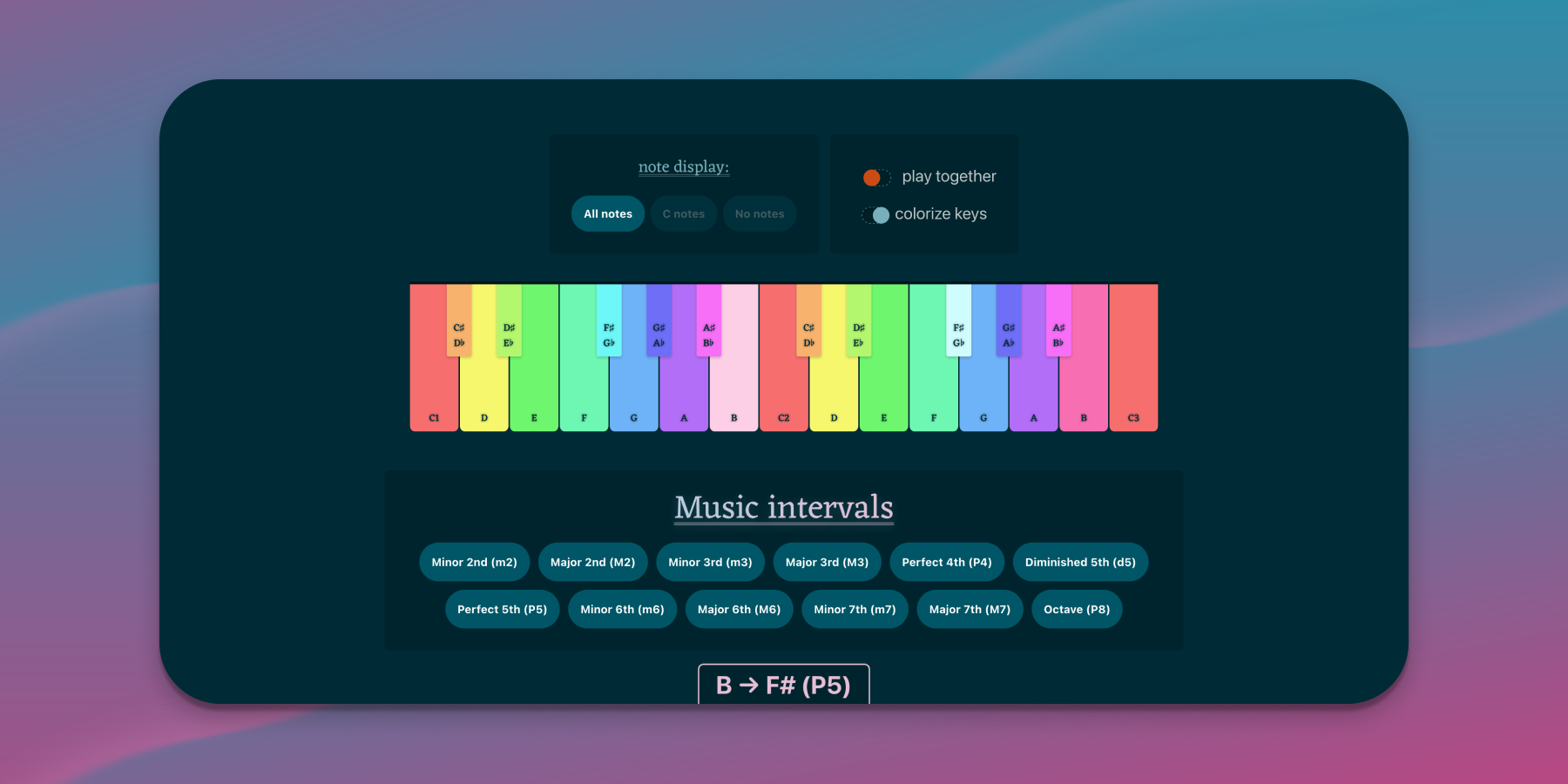 Music Interval Training: Interactive Piano Ear Training Tool