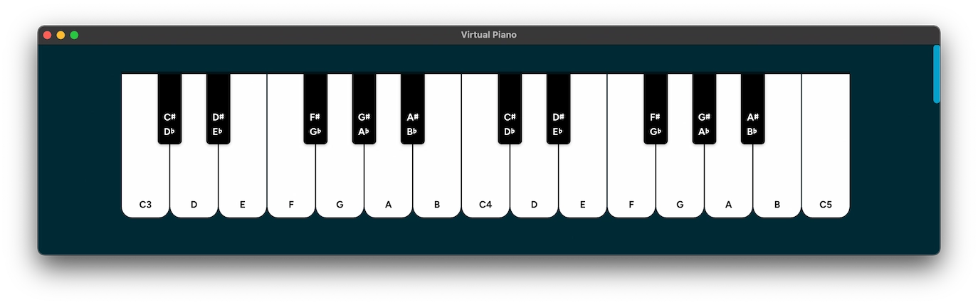 Virtual Piano screenshot