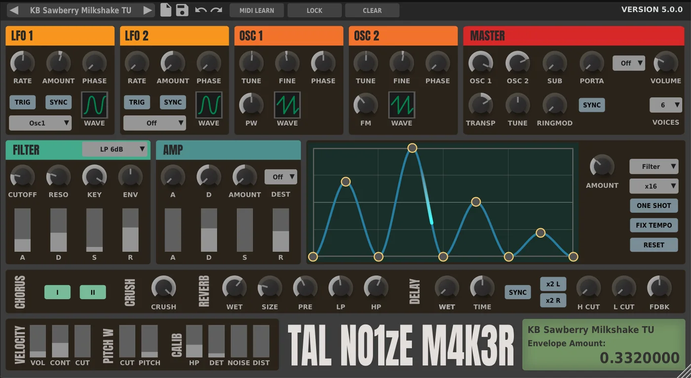 Screenshot: TAL-NoiseMaker